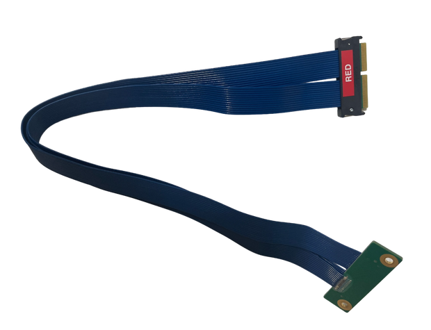 Шлейф LVDS HDR-201912-01-ECDP (красный/red)