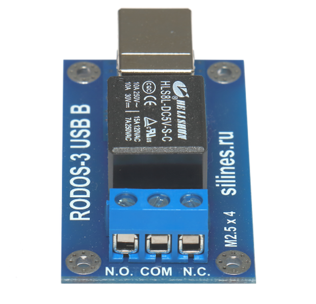USB реле c разъемом USB-B RODOS-3 (на 1 канал)